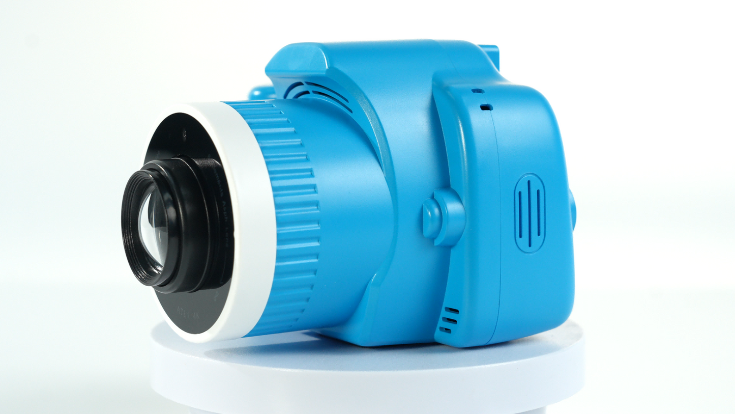 Kids Camera with Projector - 1080P HD Video Recording, Simple Operation and Flexible Use, 6000mAh Big Battery & 32GB SD Card, Birthday Gift for Boys Girls (Blue)