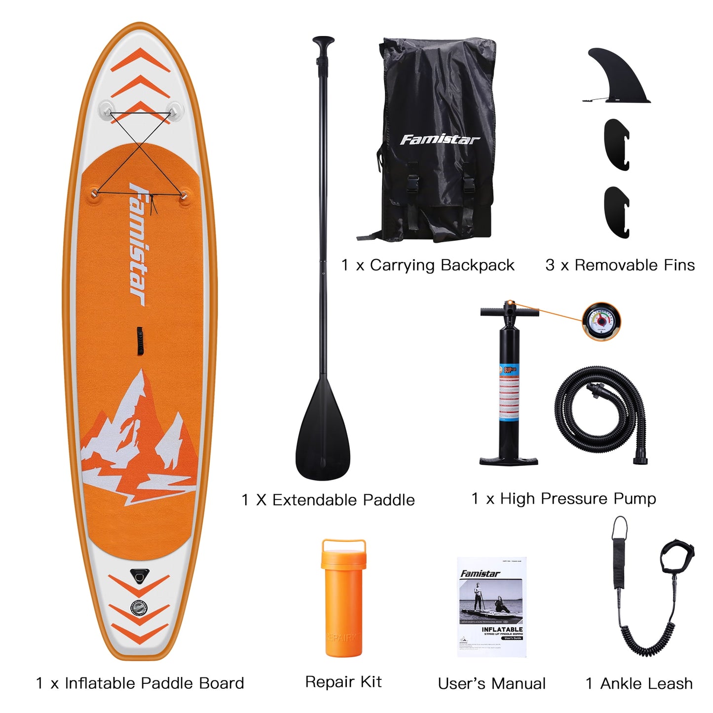 12 ft Inflatable Premium Stand Up Paddle Board for Surfing, Fishing, Yoga, Playing