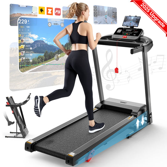 Treadmill for Home, Folding Treadmill 300lbs Capacity, 2.5HP Treadmill with Incline