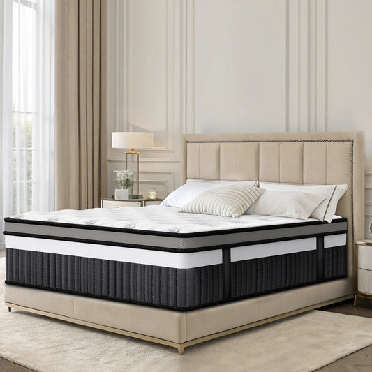 FaayFian 14" Cooling Gel Memory Foam Mattress in a Box, Pressure Relief and Breathable , Medium Firm