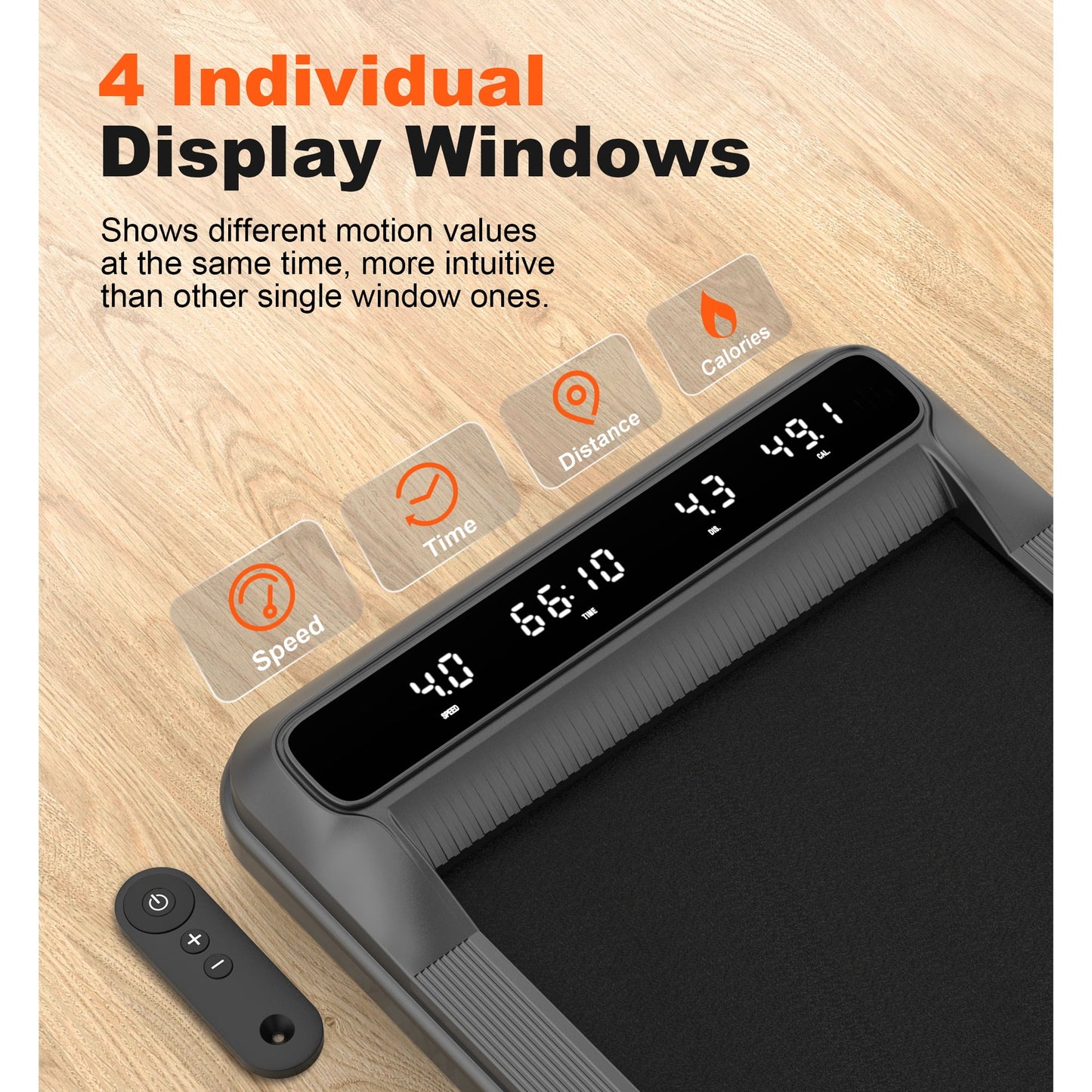 2.5HP Treadmill Walking Pad, Famistar 2-in-1 Portable Electric Exercise Treadmill, Under Desk Treadmill with Remote Control, 265LB Capacity, HiFi Bluetooth Speaker, 0.5-4Mph Speed, for Home & Office