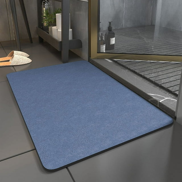 Bath Mat Rug, Non Slip Quick Dry Super Absorbent Thin Bathroom Rugs
