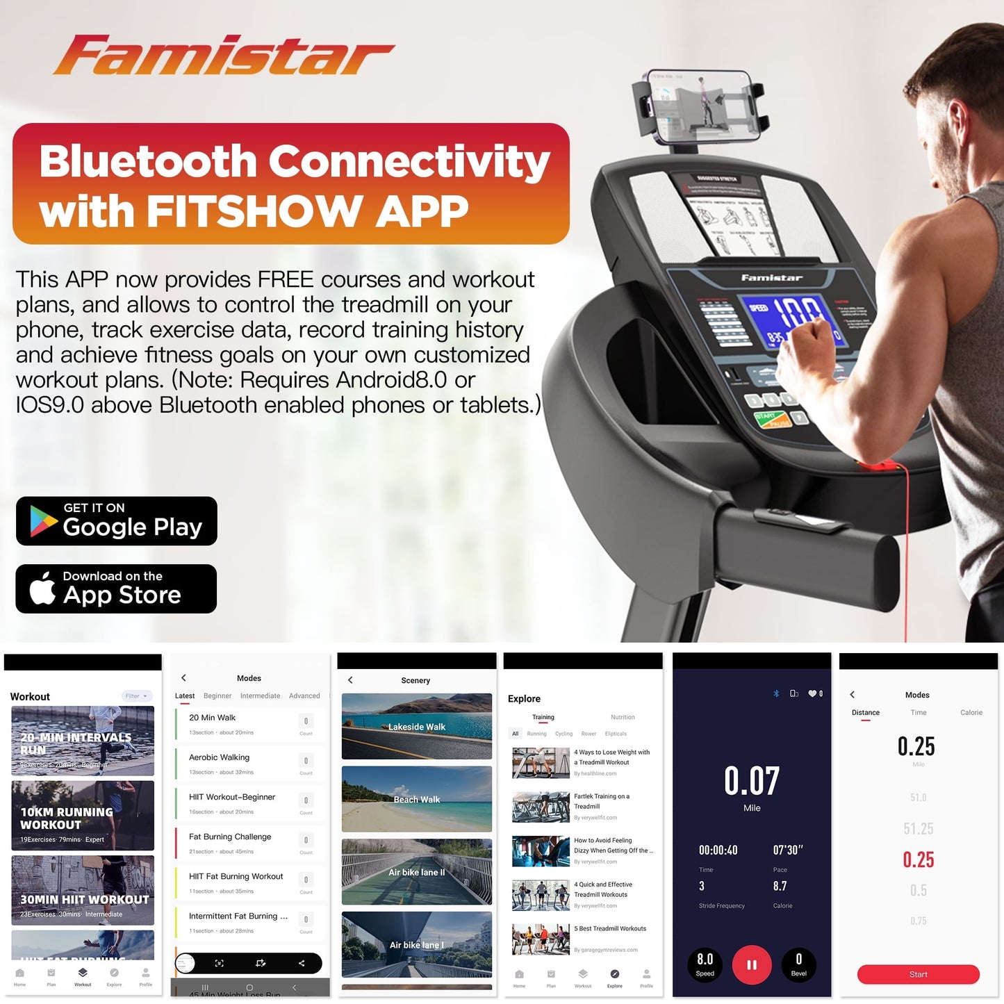 4.75HP Folding Treadmill w/ 300lb Capacity, 15% Auto Incline, Treadmill for Home or Office, 10MPH Speed