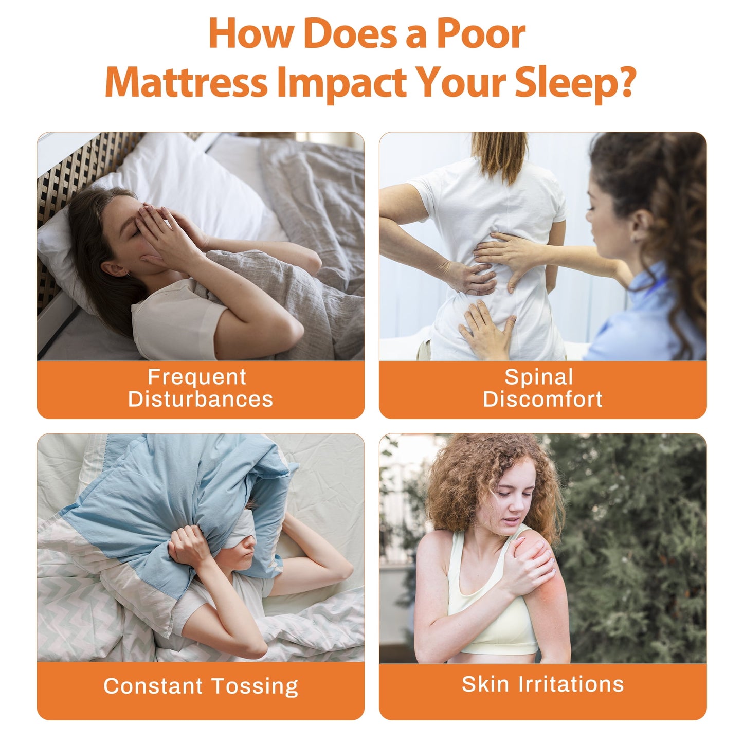 ODYAAZ King Mattress in a Box, 14in Memory Foam Mattress, Motion Isolation, Zoned Pressure Relief