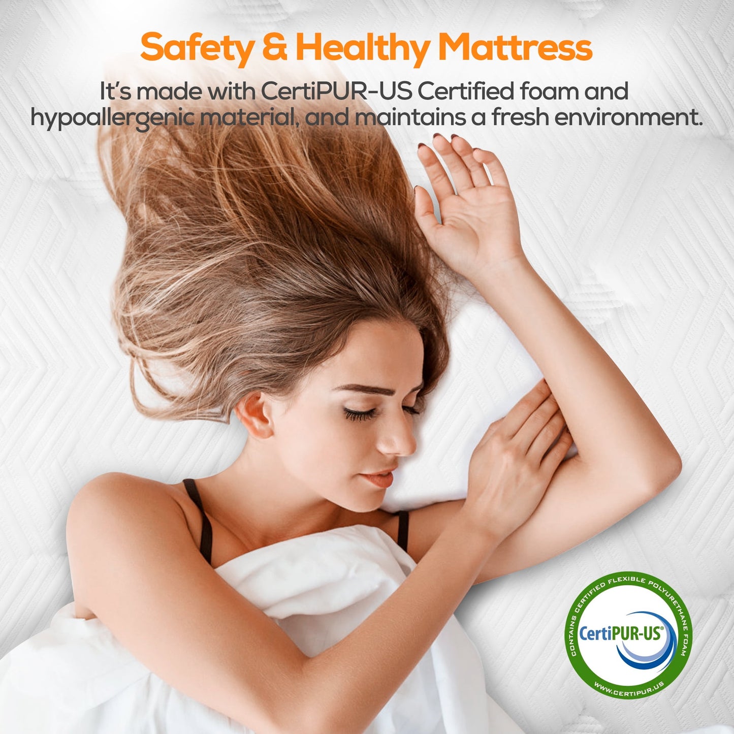 14" King Size Pocket Innerspring Memory Foam Hybrid Mattress, King Size Mattress in a Box for Cooling Sleep and Pressure Relief, Motion Isolation, CertiPUR-US