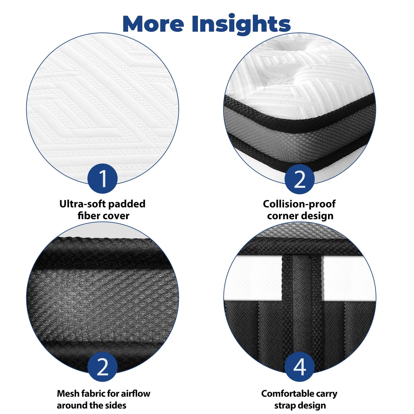 Queen Size Mattress, 14 Inch Memory Foam Hybrid Mattress in a Box, Breathable Bed Mattress